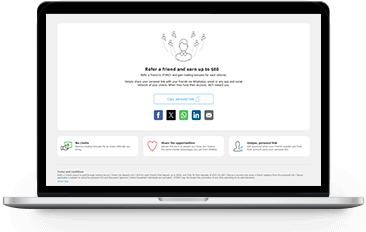 When trading with iFOREX, you have the opportunity to take advantage of our special referral program.<br>That means you can receive trading bonuses for every friend you invite who funds their account.